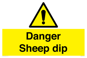 Danger Sheep dip